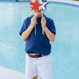 The Bailey Boys White Twill Shorts