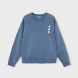 The Boston Kids by Mayoral 6423 Boston Art Sweatshirt Blue