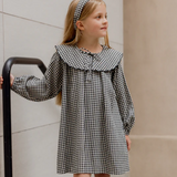 Rylee + Cru Mini Dress Black Gingham
