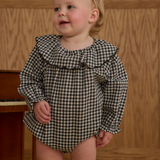 Rylee + Cru Colette Romper Black Gingham