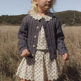 Rylee + Cru Smocked V Mini Skirt Vintage Fleur