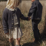 Rylee + Cru Smocked V Mini Skirt Vintage Fleur