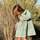 Vignette Sylvie Dress Dusty Teal Floral