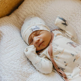 Copper Pearl Montana Top Knot Hat 0-4m