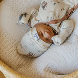 Copper Pearl Montana Top Knot Hat 0-4m