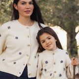 Rylee + Cru Tulip Cardigan Midnight Daisy