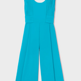 Abel & Lula Crepe Jumpsuit Turquoise