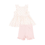 Angel Dear Vintage Mini Bows Tank Dress & Bloomer Set