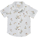 Me & Henry All Over Print Henry Button Up