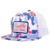 Properly Tied Boys Sportsman Trucker Hat Americana Camo