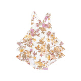 Angel Dear Anna May Floral Ruffle Sunsuit