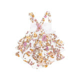 Angel Dear Anna May Floral Ruffle Sunsuit