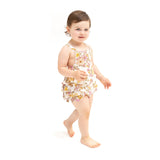 Angel Dear Anna May Floral Ruffle Sunsuit