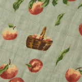 Milkbarn Organic Cotton Swaddle Apple Orchard