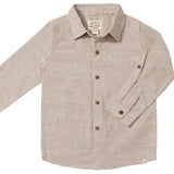 Me & Henry Atwood Woven Shirt Beige Micro Stripe