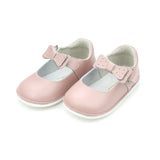 Angel Baby F222 Ava Bow Mary Jane Dusty Pink