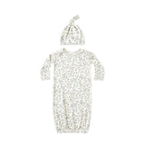 Quincy Mae Bamboo Baby Gown and Hat Set Woodland