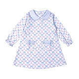 Baby Loren Blue Coquettes Pima Collar Dress