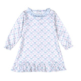 Baby Loren Blue Coquettes Pima Dress