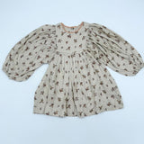 Early Sunday Belle Dress Ditsy Bouquet Cream Print