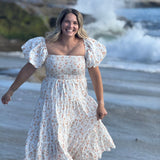 Vignette Women's Beth Dress Orange Floral