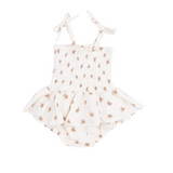Angel Dear Bitty Blooms Smocked Bubble with Skirt