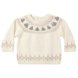 Quincy Mae Rex Sweater Tree Fair Isle