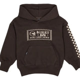 BinkyBro Kids Printed Hoodie Black Diamond