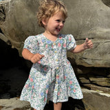 Vignette Blossom Dress Blue Cottage Floral