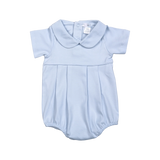 Baby Loren Collared Baby Pima Bubble Blue