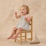 Rylee + Cru Swing Top & Bloomer Set Blue Ditsy