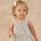 Rylee + Cru Swing Top & Bloomer Set Blue Ditsy