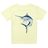 Properly Tied Boys Performance Tee Blue Marlin