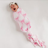 Copper Pearl Bamboo Swaddle Bow My Gosh