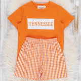 Marie Nicole Boys Tennessee Smocked Gingham Outfit