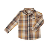 Me &  Henry Atwood Woven Shirt Brown Madras
