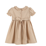 Lil Cactus Light Brown Smocked Ruffle Dress