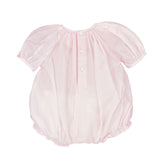 Petit Ami Preemie Bubble with Novelty Smocking Pink