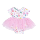 Angel Dear Easter Bunnies Twirly Short Sleeve Tutu Bodysuit Dress