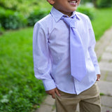 Be Girl Whispering Lilacs Button Down Top Lavender Stripe