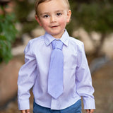 Be Girl Whispering Lilacs Button Down Top Lavender Stripe