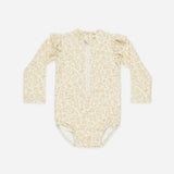Quincy Mae Byron Rashguard One Piece Dahlia