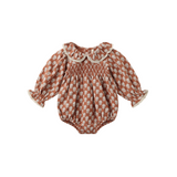 Quincy Mae Callie Romper Holiday Fleur
