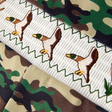 Rylee Faith Camouflage Mallard Duck Boys Romper
