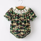 Rylee Faith Camouflage Mallard Duck Girls Romper