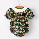 Rylee Faith Camouflage Mallard Duck Girls Romper