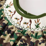 Rylee Faith Camouflage Mallard Duck Girls Romper