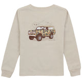 Properly Tied Camo Truck Long Sleeve Top Linen