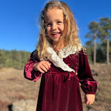 Vignette Carol Dress Red Velvet