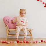 Quincy Mae Fleece Sweatshirt & Pant Set Mon Amour